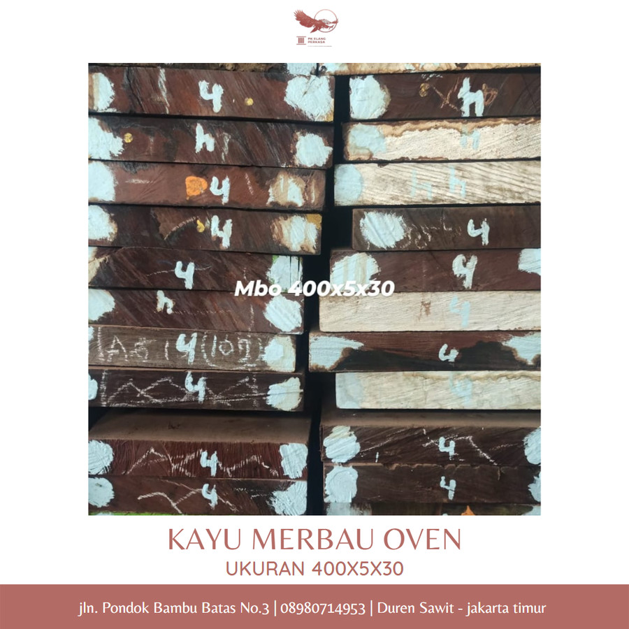 KAYU MERBAU OVEN UK.400X5X30